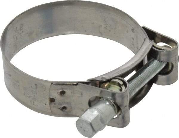 Mikalor - 2-13/32" Hose, 0.78" Wide x 0.04" Thick, T-Bolt Hose Clamp - 2.32 to 2.48" Diam, Stainless Steel Band, Housing & Zinc Plated Screw - Benchmark Tooling