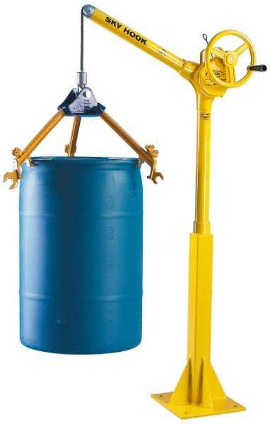 Sky Hook - 500 Lb Load Capacity, Steel Jib Crane - 1' 9" Span - Benchmark Tooling