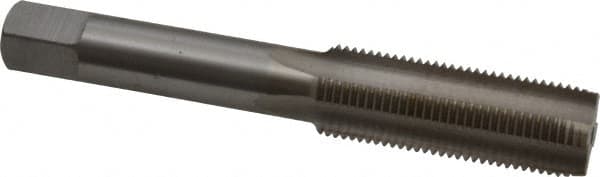 Interstate - M14x1.25 Metric Fine 4 Flute Bright Finish High Speed Steel Straight Flute Standard Hand Tap - Plug, Right Hand Thread, 3-19/32" OAL, 1-21/32" Thread Length, D6 Limit, Oversize - Exact Industrial Supply