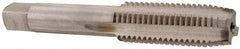 Interstate - M14x2.00 Metric Coarse 6H 4 Flute Bright Finish High Speed Steel Straight Flute Standard Hand Tap - Plug, Right Hand Thread, 3-19/32" OAL, 1-21/32" Thread Length, D7 Limit, Oversize - Benchmark Tooling