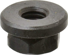 Gibraltar - 5/16-18, 3/4" Flange Diam, 3/8" High, 9/16" Across Flats, Flange Nut - Grade 12L14 Steel, Black Oxide Finish, 1/8" Flange Height, TCMAI - Benchmark Tooling