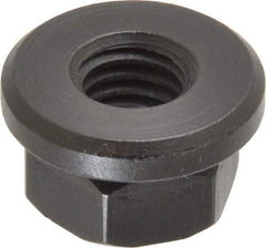 Gibraltar - 7/16-14, 1" Flange Diam, 9/16" High, 3/4" Across Flats, Flange Nut - Grade 12L14 Steel, Black Oxide Finish, 5/32" Flange Height, TCMAI - Benchmark Tooling