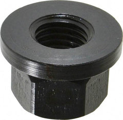 Gibraltar - M16x2.00, 33mm Flange Diam, 21mm High, 24mm Across Flats, Flange Nut - Grade 12L14 Steel, Black Oxide Finish, 5" Flange Height, TCMAI - Benchmark Tooling