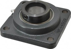 Browning - 1-15/16" ID, 5-5/8" OAL x 5-5/8" OAH 4-Bolt Flange - 5,216 Lb Static Cap, 7,889 Lb Dyn Cap, 4-3/8" Btw Mnt Hole Ctrs, Cast Iron - Benchmark Tooling