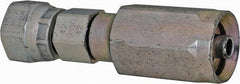 Parker - 9/16-18 SAE Steel Hydraulic Hose Female Seal-Lok Swivel Long - 6,000 psi, -4 Hose Size, 1/4" Hose Diam - Benchmark Tooling