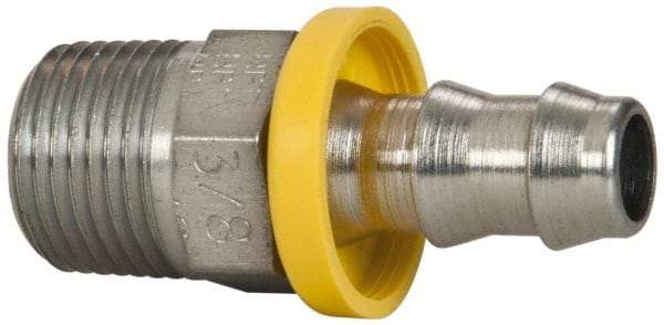 Parker - 3/8-18 NPTF Steel Hydraulic Hose Male NPTF Pipe Swivel - -6 Hose Size - Benchmark Tooling