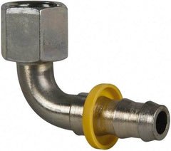 Parker - 13/16-16 SAE Steel Hydraulic Hose Female Seal-Lok Swivel & 90° Elbow - -8 Hose Size - Benchmark Tooling