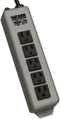 Tripp-Lite - 5 Outlets, 120 VAC15 Amps, 15' Cord, Power Outlet Strip - Keyhole, Tab Mount, 5-15 NEMA Configuration, 8-3/4" Strip - Benchmark Tooling