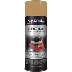 Dupli-Color - 12 oz Cummins Beige Automotive Heat Resistant Paint - Gloss Finish, 500°F Max Temp, Comes in Aerosol Can - Benchmark Tooling