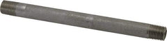 Merit Brass - Schedule 80, 1/4" Pipe x 6" Long, Grade 304/304L Stainless Steel Pipe Nipple - Seamless & Threaded - Benchmark Tooling