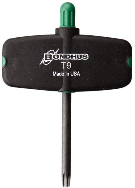 Bondhus - T9 Torx Plus Key - Wing Handle, Protanium High Torque Steel, 2" Length Under Head - Benchmark Tooling