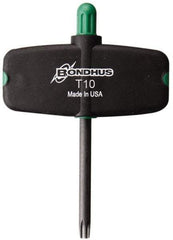 Bondhus - T10 Torx Plus Key - Wing Handle, Protanium High Torque Steel, 2" Length Under Head - Benchmark Tooling
