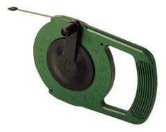 Greenlee - 25 Ft. Long x 1/4 Inch Wide, 0.03 Inch Thick, Steel Fish Tape - 400 Lb. Pulling Strength, Includes Winder Case - Benchmark Tooling