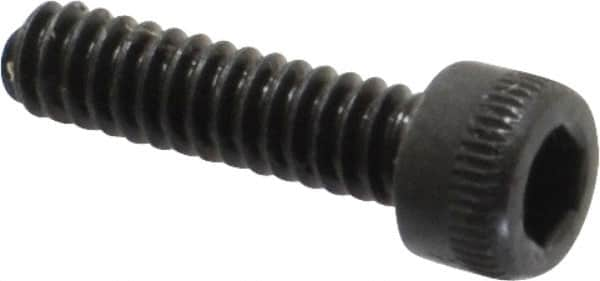 Holo-Krome - #4-40 UNC Hex Socket Drive, Socket Cap Screw - Alloy Steel, Black Oxide Finish, Fully Threaded, 7/16" Length Under Head - Benchmark Tooling