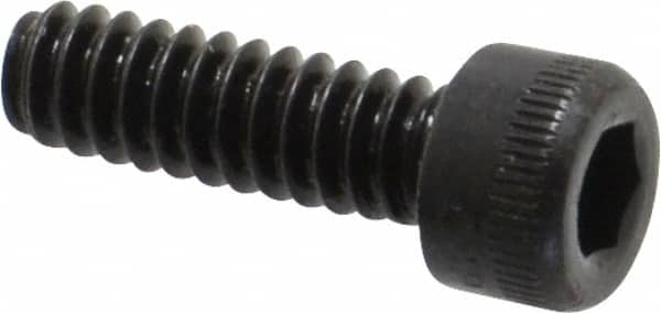 Holo-Krome - #6-32 UNC Hex Socket Drive, Socket Cap Screw - Alloy Steel, Black Oxide Finish, Fully Threaded, 7/16" Length Under Head - Benchmark Tooling