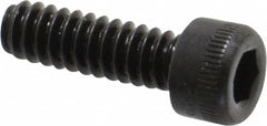 Holo-Krome - #6-32 UNC Hex Socket Drive, Socket Cap Screw - Alloy Steel, Black Oxide Finish, Fully Threaded, 7/16" Length Under Head - Benchmark Tooling