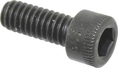 Holo-Krome - #8-32 UNC Hex Socket Drive, Socket Cap Screw - Alloy Steel, Black Oxide Finish, Fully Threaded, 7/16" Length Under Head - Benchmark Tooling