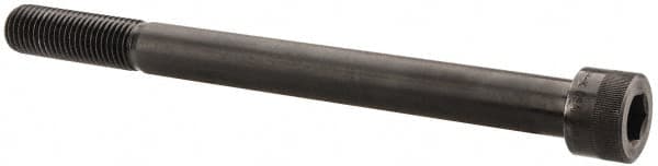 Holo-Krome - 1-8 UNC Hex Socket Drive, Socket Cap Screw - Alloy Steel, Black Oxide Finish, Partially Threaded, 12" Length Under Head - Benchmark Tooling