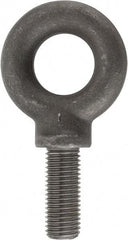 Gibraltar - 9,000 Lb Capacity, Steel, 1-8 Thread, Fixed Lifting Eye Bolt - Fully Threaded, 2-1/2" Shank, 2-1/2" Thread Length, Shoulder - Benchmark Tooling