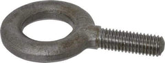 Gibraltar - 2,700 Lb Capacity, Alloy Steel, 1/2 Thread, Fixed Lifting Eye Bolt - Fully Threaded, 1-1/2" Shank, 1-1/2" Thread Length, No Shoulder - Benchmark Tooling