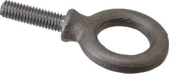 Gibraltar - 1,480 Lb Capacity, Alloy Steel, 3/8 Thread, Fixed Lifting Eye Bolt - Fully Threaded, 1-1/4" Shank, 1-1/4" Thread Length, Shoulder - Benchmark Tooling