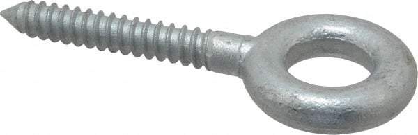 Gibraltar - 5/8, Hot Galvanized Finish, Forged Steel Forged Eye Bolt - 2-1/2" Thread Length, 1-1/4" ID, 4" Shank Length - Benchmark Tooling