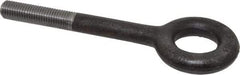 Gibraltar - 5,000 Lb Capacity, Steel, 3/4-10 Thread, Lifting Eye Bolt - Partially Threaded, 6" Shank, 2-1/2" Thread Length, No Shoulder - Benchmark Tooling