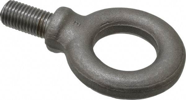 Gibraltar - 3,990 Lb Capacity, Steel, M16x2.00 Thread, Fixed Lifting Eye Bolt - Fully Threaded, 32mm Shank, 31mm Thread Length, Shoulder - Benchmark Tooling