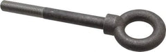 Gibraltar - 4,000 Lb Capacity, Steel, 5/8-11 Thread, Lifting Eye Bolt - Partially Threaded, 6" Shank, 2-1/2" Thread Length, Shoulder - Benchmark Tooling