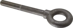 Gibraltar - 5,000 Lb Capacity, Steel, 3/4-10 Thread, Lifting Eye Bolt - Partially Threaded, 6" Shank, 2-1/2" Thread Length, Shoulder - Benchmark Tooling