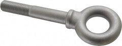 Gibraltar - 9,000 Lb Capacity, Steel, 1-8 Thread, Lifting Eye Bolt - Partially Threaded, 6" Shank, 2-1/2" Thread Length, Shoulder - Benchmark Tooling