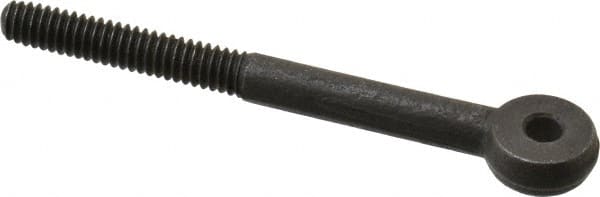 Gibraltar - 1/4-20, Steel, Eye Hole Head, Rod End - Black Oxide Finish, 1/4" Shank Diam, 3-3/16" Hole Center to End, Grade C-1030, 1-1/4" Thread Length - Benchmark Tooling