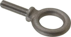 Gibraltar - 900 Lb Capacity, Steel, 5/16-24 Thread, Fixed Lifting Eye Bolt - Fully Threaded, 1-1/8" Shank, 1-1/8" Thread Length, Shoulder - Benchmark Tooling