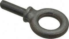 Gibraltar - 2,400 Lb Capacity, Steel, 1/2-20 Thread, Fixed Lifting Eye Bolt - Fully Threaded, 1-1/2" Shank, 1-1/2" Thread Length, Shoulder - Benchmark Tooling