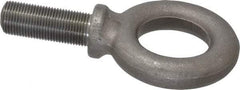 Gibraltar - 5,000 Lb Capacity, Steel, 3/4-16 Thread, Fixed Lifting Eye Bolt - Fully Threaded, 2" Shank, 2" Thread Length, Shoulder - Benchmark Tooling