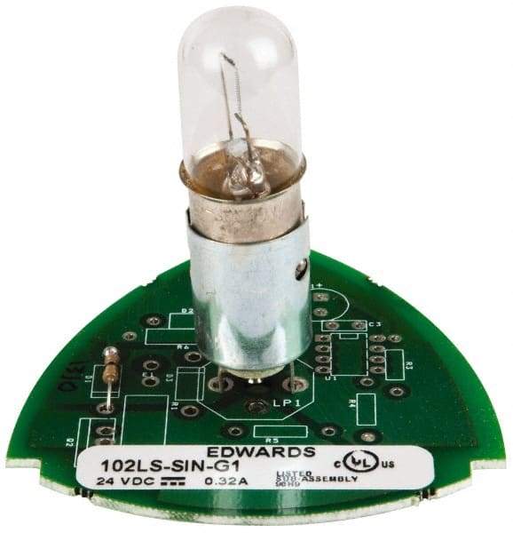 Edwards Signaling - Incandescent Lamp, Clear, Steady, Stackable Tower Light Module - 24 VDC, 0.32 Amp, IP54, IP65 Ingress Rating, 3R, 4X NEMA Rated, Panel Mount, Pipe Mount - Benchmark Tooling