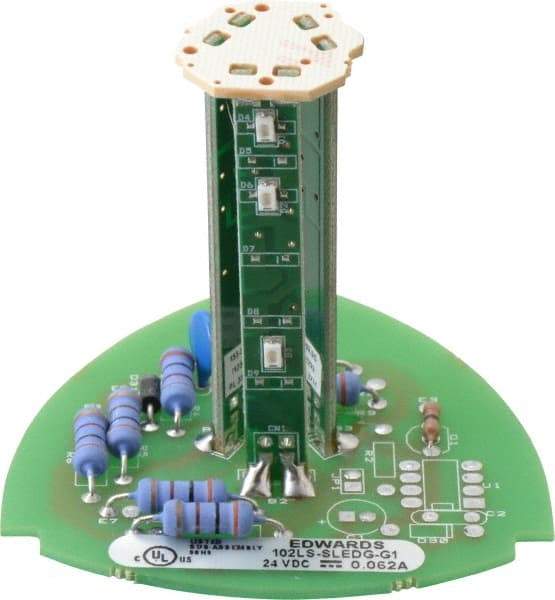 Edwards Signaling - LED Lamp, Green, Steady, Stackable Tower Light Module - 24 VDC, 0.06 Amp, IP54, IP65 Ingress Rating, 3R, 4X NEMA Rated, Panel Mount, Pipe Mount - Benchmark Tooling