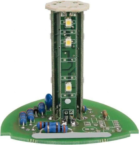 Edwards Signaling - LED Lamp, White, Steady, Stackable Tower Light Module - 24 VDC, 0.06 Amp, IP54, IP65 Ingress Rating, 3R, 4X NEMA Rated, Panel Mount, Pipe Mount - Benchmark Tooling