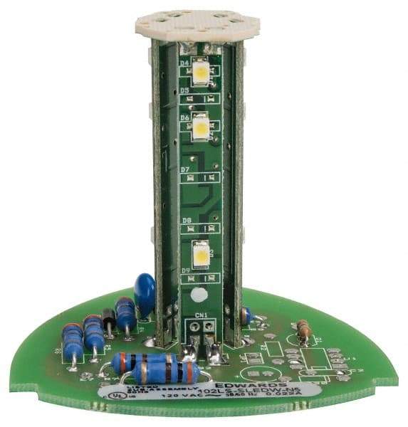 Edwards Signaling - LED Lamp, White, Steady, Stackable Tower Light Module - 120 VAC, 0.02 Amp, IP54, IP65 Ingress Rating, 3R, 4X NEMA Rated, Panel Mount, Pipe Mount - Benchmark Tooling