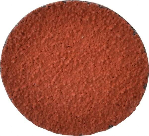 3M - 1-1/2" Disc Diam, 60 Grit, Ceramic Quick Change Disc - Type R Attaching System, Coated, Orange, Medium Grade, 30,000 RPM, 777F Series - Benchmark Tooling