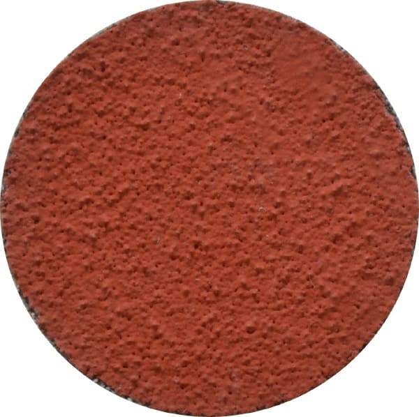 3M - 1-1/2" Disc Diam, 80 Grit, Ceramic Quick Change Disc - Type R Attaching System, Coated, Orange, Medium Grade, 30,000 RPM, 777F Series - Benchmark Tooling