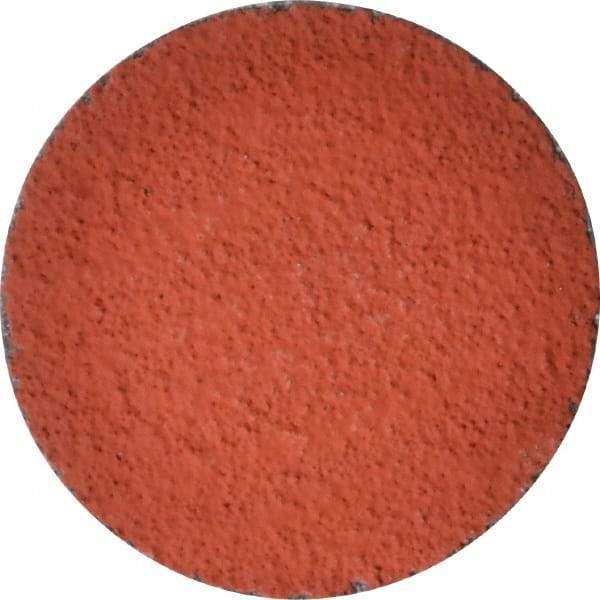 3M - 2" Disc Diam, 50 Grit, Ceramic Quick Change Disc - Type S Attaching System, Coated, Orange, Coarse Grade, 25,000 RPM, 777F Series - Benchmark Tooling