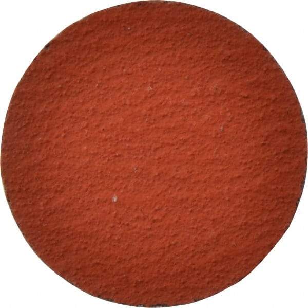3M - 2" Disc Diam, 80 Grit, Ceramic Quick Change Disc - Type S Attaching System, Coated, Orange, Medium Grade, 25,000 RPM, 777F Series - Benchmark Tooling