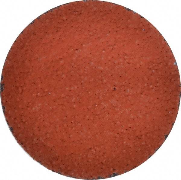 3M - 3" Disc Diam, 36 Grit, Ceramic Quick Change Disc - Type P Attaching System, Coated, Orange, Very Coarse Grade, 20,000 RPM, 777F Series - Benchmark Tooling