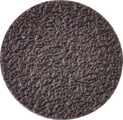 3M - 1" Disc Diam, 80 Grit, Aluminum Oxide Quick Change Disc - Type R Attaching System, Coated, Brown, Medium Grade, 30,000 RPM, 361F Series - Benchmark Tooling