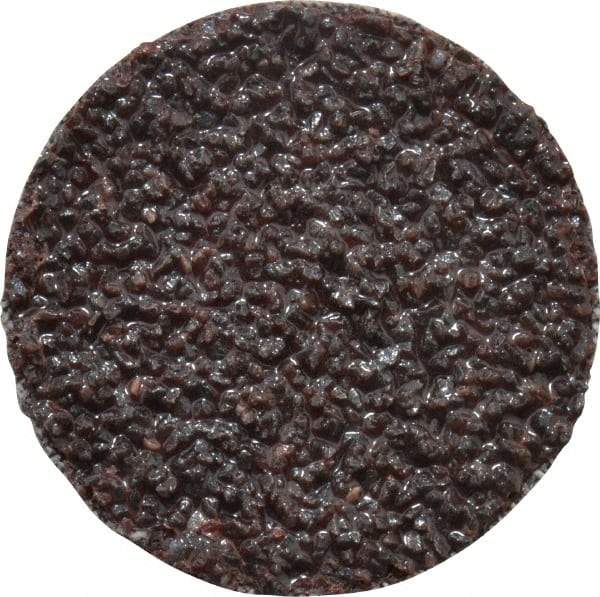 3M - 1-1/2" Disc Diam, 24 Grit, Aluminum Oxide Quick Change Disc - Type R Attaching System, Coated, Brown, Very Coarse Grade, 30,000 RPM, 361F Series - Benchmark Tooling