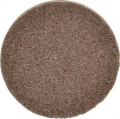 3M - 3" Disc Diam, Aluminum Oxide Quick Change Disc - Type R Attaching System, Nonwoven, Tan, Medium Grade, 15,100 RPM - Benchmark Tooling