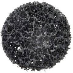 3M - 2" Disc Diam, Silicon Carbide Quick Change Disc - Type R Attaching System, Nonwoven, Black, Very Coarse Grade, 18,000 RPM - Benchmark Tooling