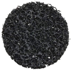 3M - 3" Disc Diam, Silicon Carbide Quick Change Disc - Type R Attaching System, Nonwoven, Black, Very Coarse Grade, 15,000 RPM - Benchmark Tooling