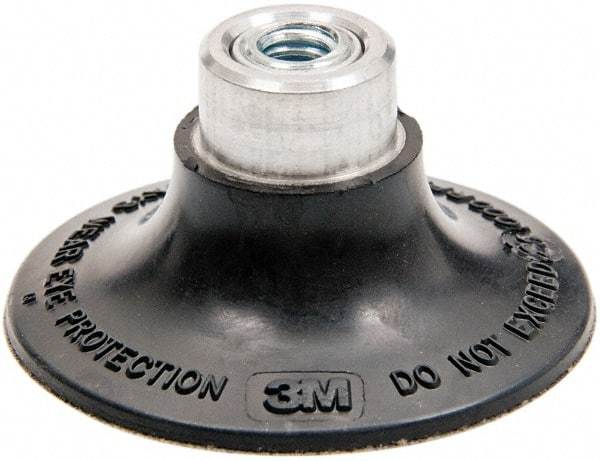 3M - 2" Diam Quick-Change Type P Disc Backing Pad - Medium Density, 25,000 RPM, Roloc TP Compatible - Benchmark Tooling